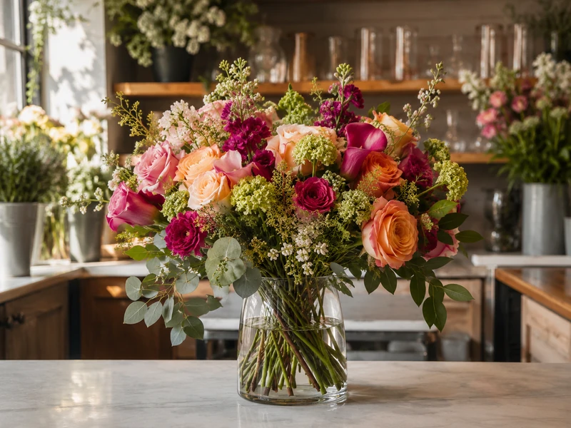 Fresh bouquet prepared for entrega de flores el mismo día en Nashville by Velvet Rose