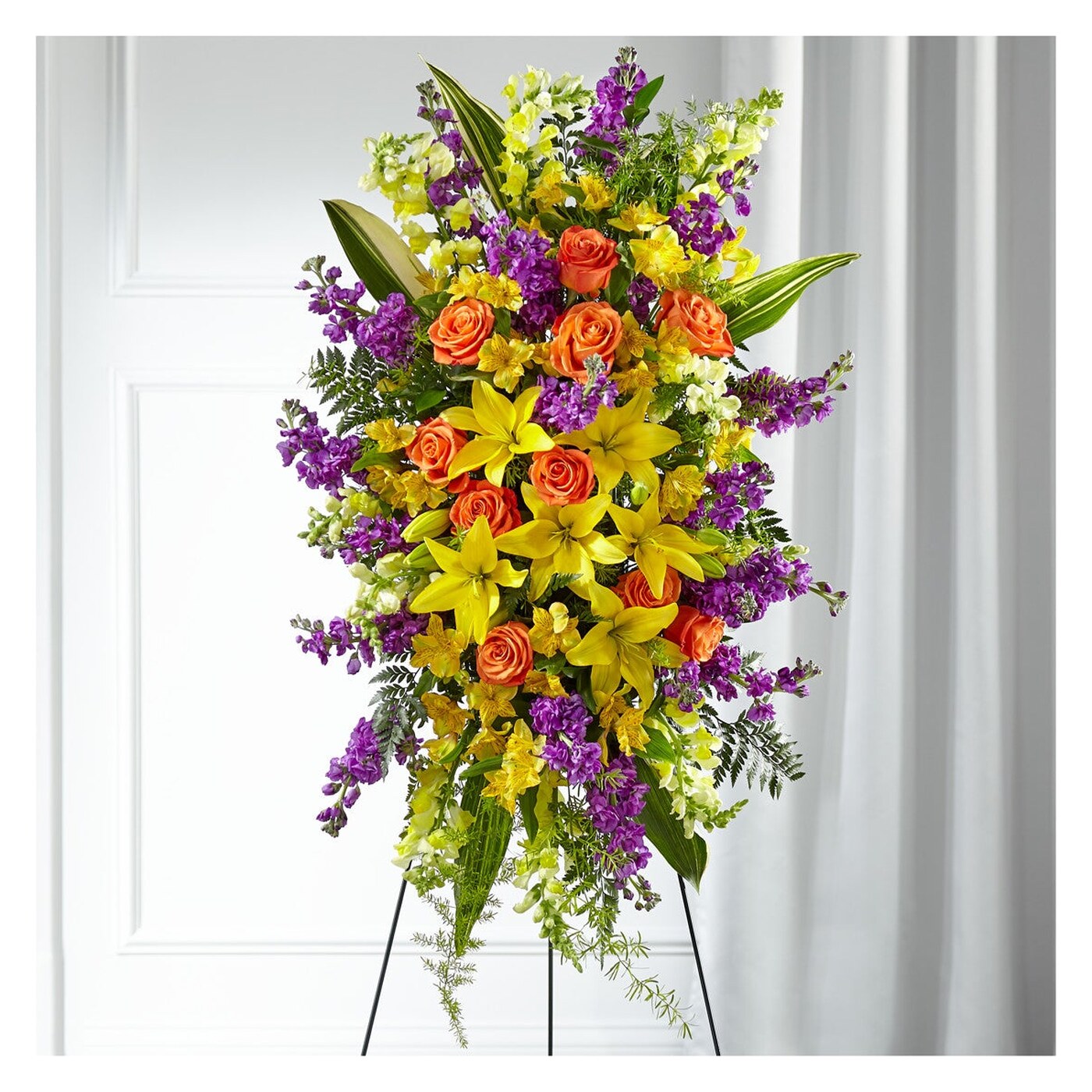 Thoughtful Prayers Standing Spray arrangement option 3