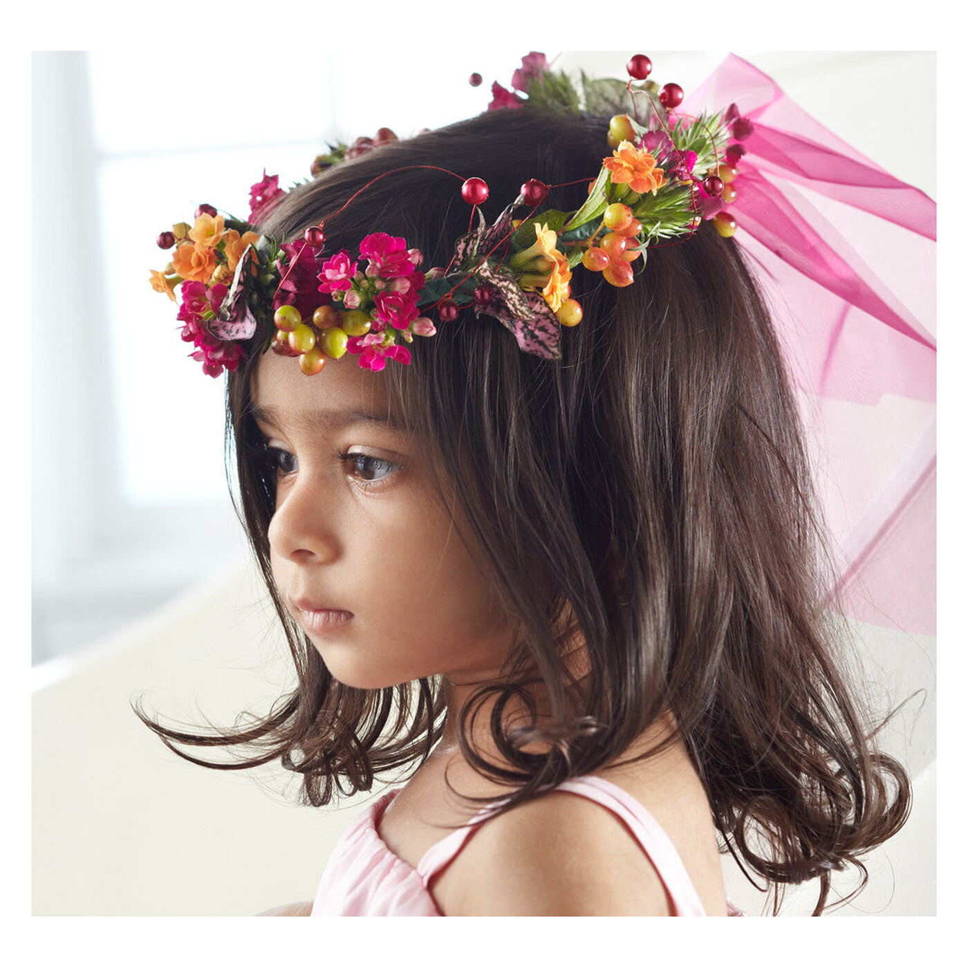 Baby Love Headpiece flower arrangement